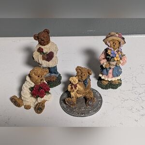 Set Of 4 Boyds Bears Figurines, Bearstone Collection, 2004-2005